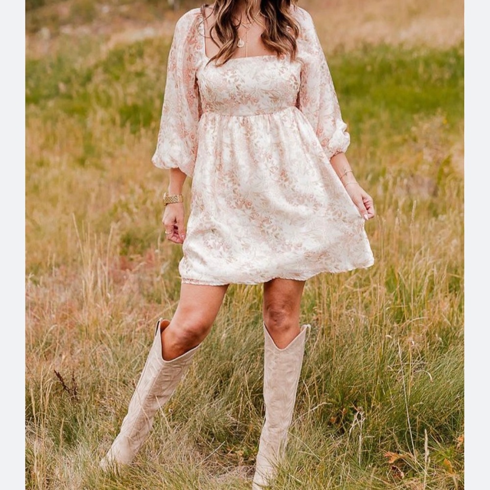 Pink Lily NWOT Wildflower Meadows Mini Tulle Dress